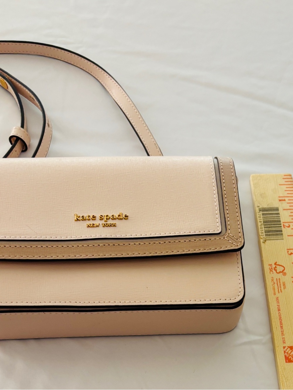 Kate Spade New York Small Colorblocked Pink Purse with Chain Handle - Picture 7 of 7